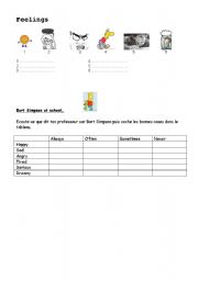 English worksheet: Feelings!