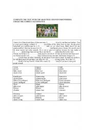 English worksheet: Comparatives and superlatives