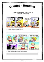 English Worksheet: Comics - Reading Activity 4