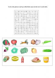 English worksheet: Food