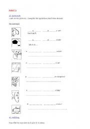 English worksheet: Test for children - Part 2