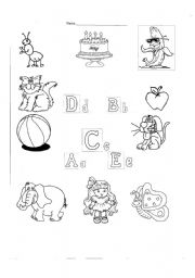 English Worksheet: alphabet worksheet 