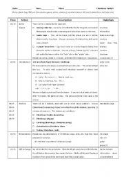 English Worksheet: Christmas Party Plan