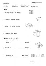 prepositions of place