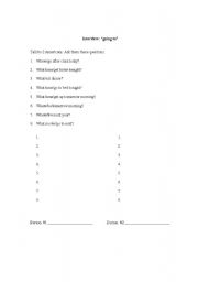 English worksheet: interveiw