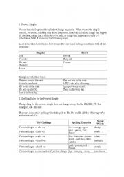 English worksheet: Simple Present