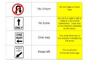 English Worksheet: Driving SIGNS Part TWO