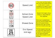 English Worksheet: Driving ROAD SIGNS Part FOUR