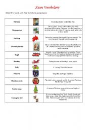 English Worksheet: Christmas vocabulary