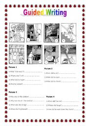 English Worksheet: Guided writing N 5