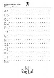 English Worksheet: Upper and Lower Alphabet