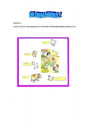 English worksheet: The farm animals part  II