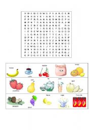 English Worksheet: Word search