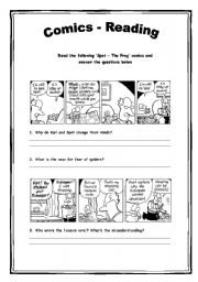 English Worksheet: Comics - Reading Activity 5
