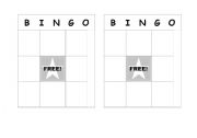 English worksheet: bingo worksheet