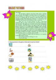 English Worksheet: Holiday Postcard