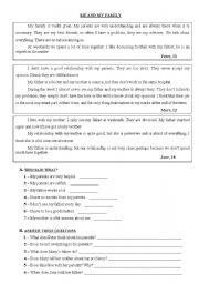 English Worksheet: 