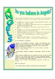 English Worksheet: Angels