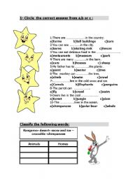 English Worksheet: v test