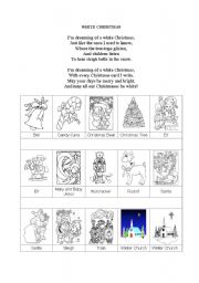 English Worksheet: White Christmas