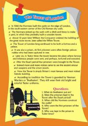 English Worksheet: The Tower of London