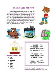 English Worksheet: Have got/ Has got