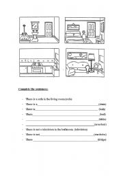 English Worksheet: the house