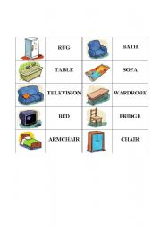 English Worksheet: furniture