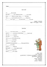 English Worksheet: is, am, are & have, has (practice sheet for beginners)