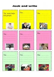 English Worksheet: jobs 