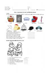 English Worksheet: exam about ket format