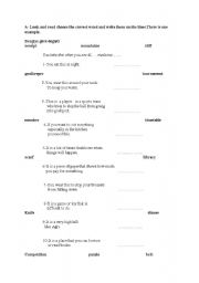 English Worksheet: a sample ket exam