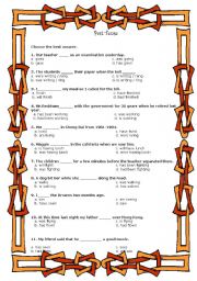 English Worksheet: Past Tense Review Test