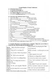 English Worksheet: Simple Present or Simple Past