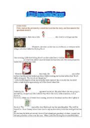 English Worksheet: Little red riding hood