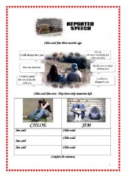 English Worksheet: Reported Speech