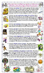 English Worksheet: Conversation Questions for Elementary Students