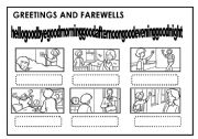 English Worksheet: GREETING AND FAREWELLS