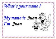 English worksheet: WHATS YOUR NAME? SIGN 