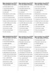 English Worksheet: Present Simple vs Present Continuous