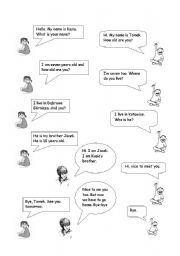 English Worksheet: Simple conversation