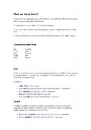 English worksheet: modal verbs: what for?