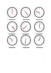 Telling the time