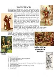 English Worksheet: Robin Hood