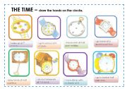 English Worksheet: THE TIME