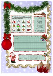 Christmas worksheet