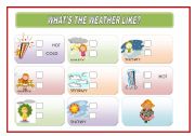 English Worksheet: THE WEATHER