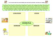English Worksheet: house- furniture