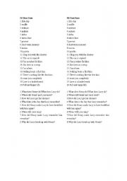 English Worksheet: worksheet for 50 first date