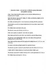 English Worksheet: Clue